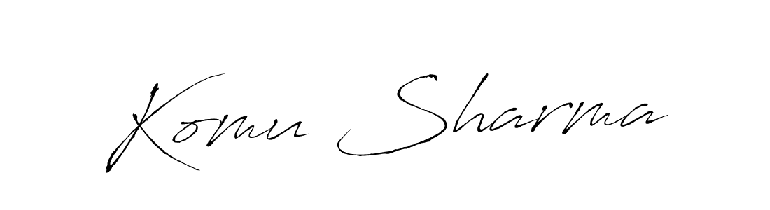 The best way (Antro_Vectra) to make a short signature is to pick only two or three words in your name. The name Komu Sharma include a total of six letters. For converting this name. Komu Sharma signature style 6 images and pictures png