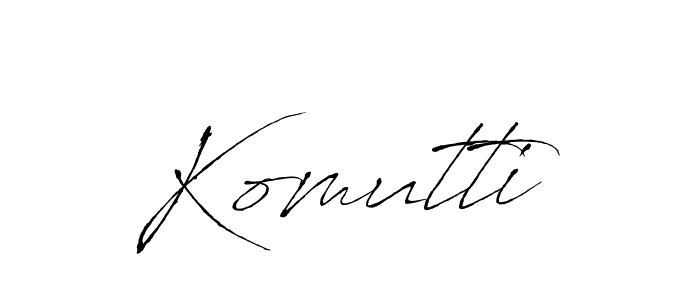 Antro_Vectra is a professional signature style that is perfect for those who want to add a touch of class to their signature. It is also a great choice for those who want to make their signature more unique. Get Komutti name to fancy signature for free. Komutti signature style 6 images and pictures png