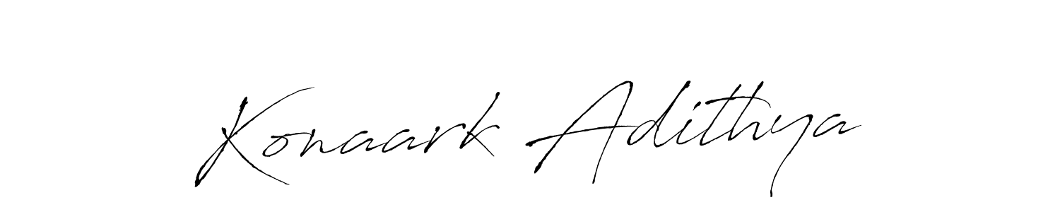 The best way (Antro_Vectra) to make a short signature is to pick only two or three words in your name. The name Konaark Adithya include a total of six letters. For converting this name. Konaark Adithya signature style 6 images and pictures png