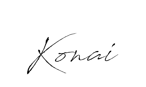 Konai stylish signature style. Best Handwritten Sign (Antro_Vectra) for my name. Handwritten Signature Collection Ideas for my name Konai. Konai signature style 6 images and pictures png