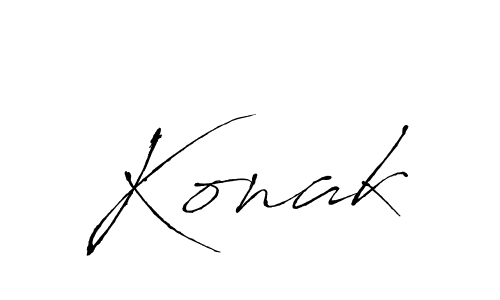 Make a beautiful signature design for name Konak. With this signature (Antro_Vectra) style, you can create a handwritten signature for free. Konak signature style 6 images and pictures png