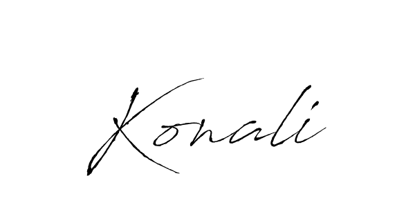 How to make Konali signature? Antro_Vectra is a professional autograph style. Create handwritten signature for Konali name. Konali signature style 6 images and pictures png