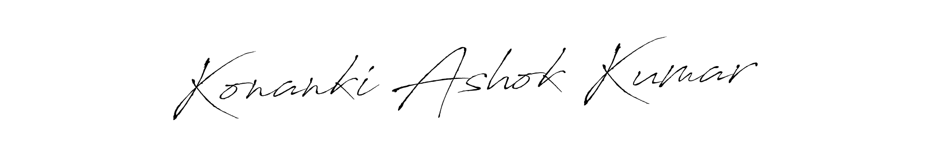 It looks lik you need a new signature style for name Konanki Ashok Kumar. Design unique handwritten (Antro_Vectra) signature with our free signature maker in just a few clicks. Konanki Ashok Kumar signature style 6 images and pictures png