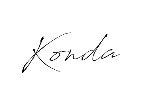 Also we have Konda name is the best signature style. Create professional handwritten signature collection using Antro_Vectra autograph style. Konda signature style 6 images and pictures png