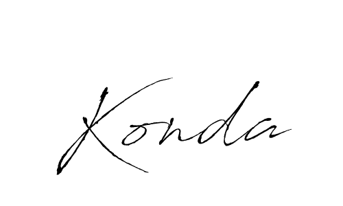 Also we have Konda name is the best signature style. Create professional handwritten signature collection using Antro_Vectra autograph style. Konda signature style 6 images and pictures png