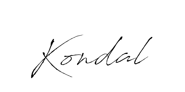 Make a beautiful signature design for name Kondal. With this signature (Antro_Vectra) style, you can create a handwritten signature for free. Kondal signature style 6 images and pictures png