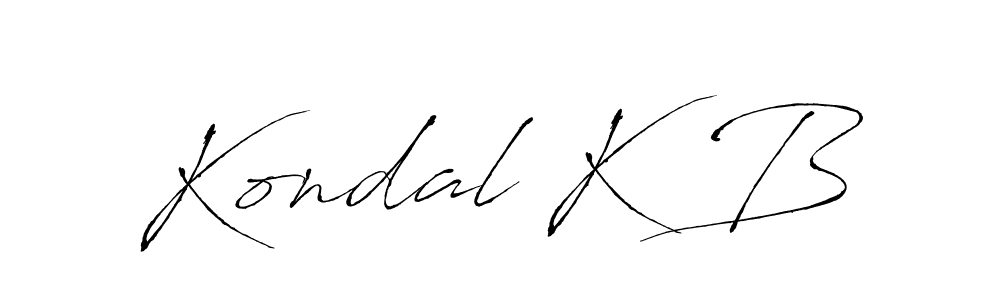 You should practise on your own different ways (Antro_Vectra) to write your name (Kondal K B) in signature. don't let someone else do it for you. Kondal K B signature style 6 images and pictures png