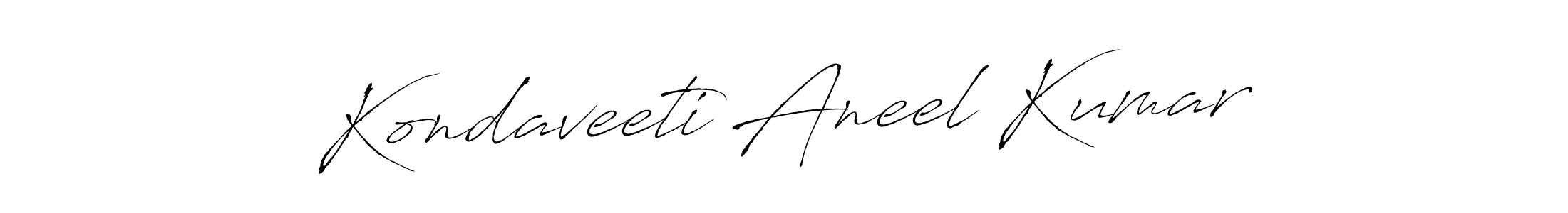 Make a short Kondaveeti Aneel Kumar signature style. Manage your documents anywhere anytime using Antro_Vectra. Create and add eSignatures, submit forms, share and send files easily. Kondaveeti Aneel Kumar signature style 6 images and pictures png