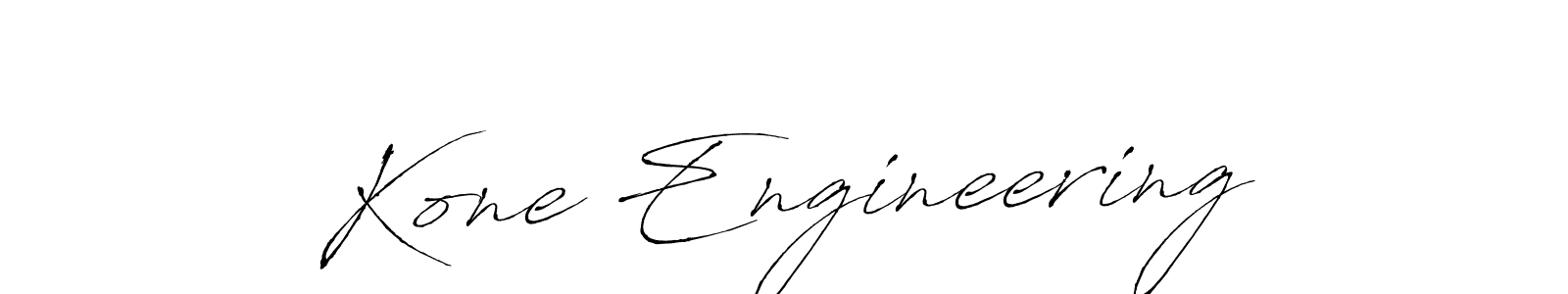 Make a beautiful signature design for name Kone Engineering. With this signature (Antro_Vectra) style, you can create a handwritten signature for free. Kone Engineering signature style 6 images and pictures png
