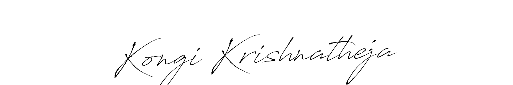 The best way (Antro_Vectra) to make a short signature is to pick only two or three words in your name. The name Kongi Krishnatheja include a total of six letters. For converting this name. Kongi Krishnatheja signature style 6 images and pictures png