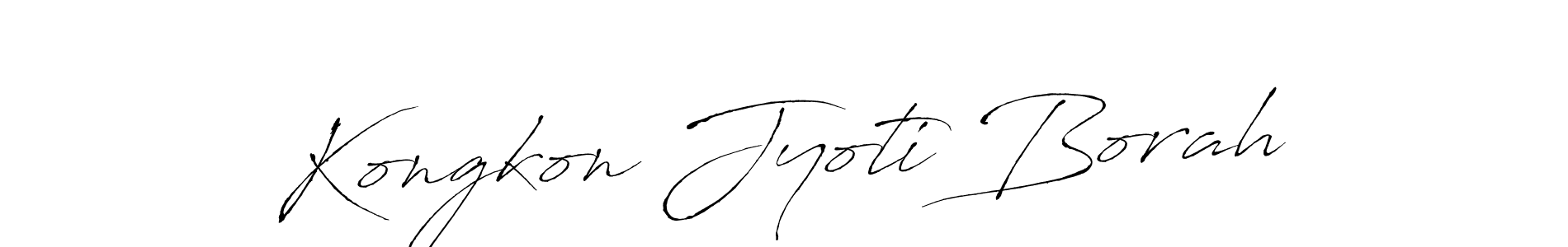 Also we have Kongkon Jyoti Borah name is the best signature style. Create professional handwritten signature collection using Antro_Vectra autograph style. Kongkon Jyoti Borah signature style 6 images and pictures png