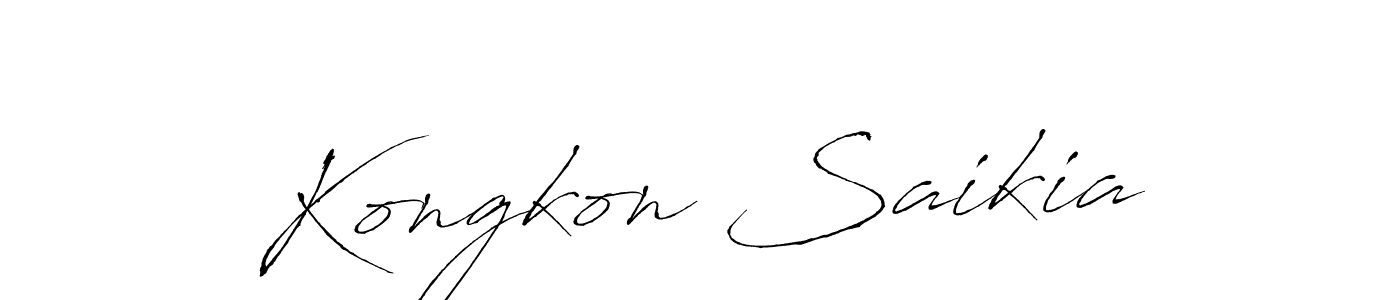 Also we have Kongkon Saikia name is the best signature style. Create professional handwritten signature collection using Antro_Vectra autograph style. Kongkon Saikia signature style 6 images and pictures png