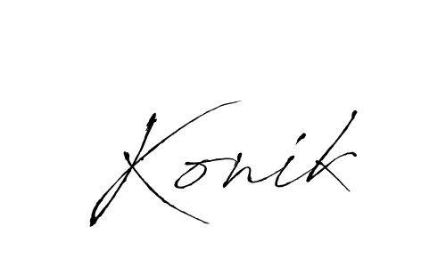 Also You can easily find your signature by using the search form. We will create Konik name handwritten signature images for you free of cost using Antro_Vectra sign style. Konik signature style 6 images and pictures png