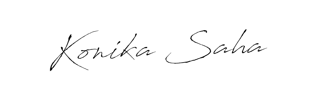 Use a signature maker to create a handwritten signature online. With this signature software, you can design (Antro_Vectra) your own signature for name Konika Saha. Konika Saha signature style 6 images and pictures png
