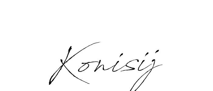 You should practise on your own different ways (Antro_Vectra) to write your name (Konisij) in signature. don't let someone else do it for you. Konisij signature style 6 images and pictures png