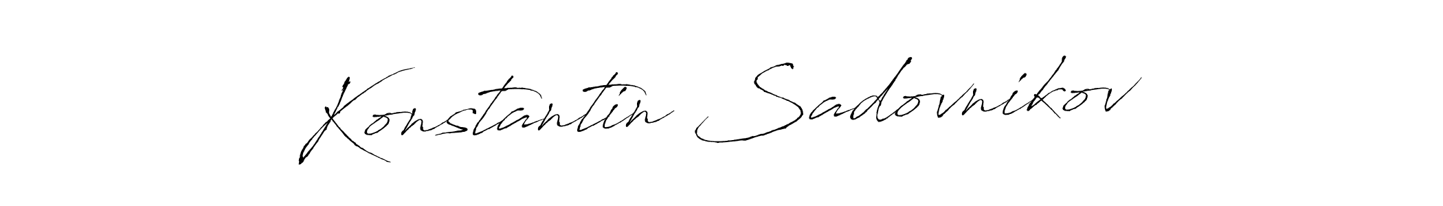 You should practise on your own different ways (Antro_Vectra) to write your name (Konstantin Sadovnikov) in signature. don't let someone else do it for you. Konstantin Sadovnikov signature style 6 images and pictures png