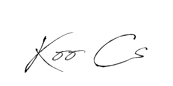 Also You can easily find your signature by using the search form. We will create Koo Cs name handwritten signature images for you free of cost using Antro_Vectra sign style. Koo Cs signature style 6 images and pictures png