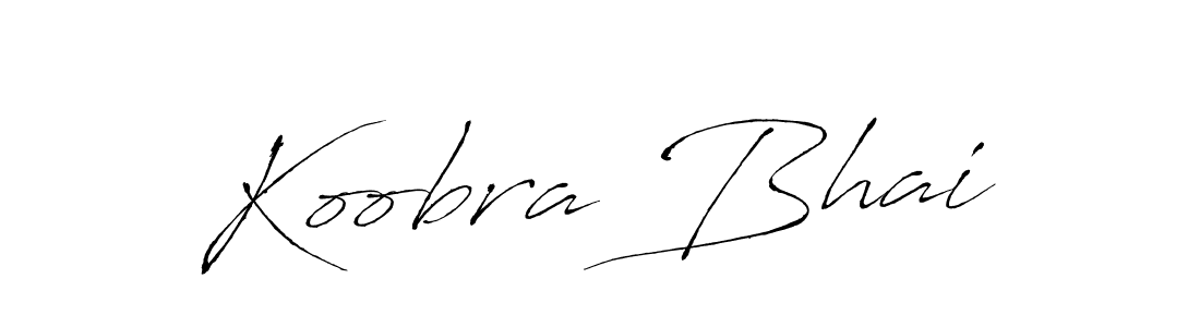 Antro_Vectra is a professional signature style that is perfect for those who want to add a touch of class to their signature. It is also a great choice for those who want to make their signature more unique. Get Koobra Bhai name to fancy signature for free. Koobra Bhai signature style 6 images and pictures png