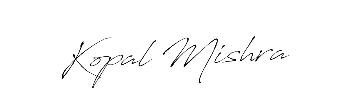 Use a signature maker to create a handwritten signature online. With this signature software, you can design (Antro_Vectra) your own signature for name Kopal Mishra. Kopal Mishra signature style 6 images and pictures png