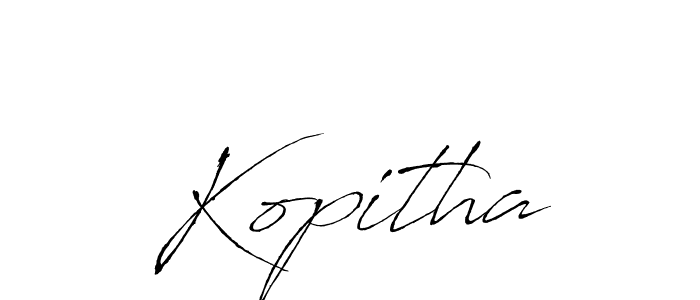 Design your own signature with our free online signature maker. With this signature software, you can create a handwritten (Antro_Vectra) signature for name Kopitha. Kopitha signature style 6 images and pictures png