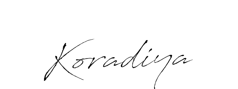 How to make Koradiya name signature. Use Antro_Vectra style for creating short signs online. This is the latest handwritten sign. Koradiya signature style 6 images and pictures png