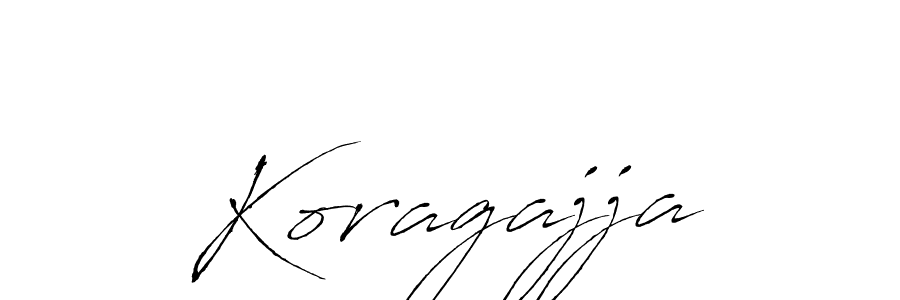 Make a beautiful signature design for name Koragajja. With this signature (Antro_Vectra) style, you can create a handwritten signature for free. Koragajja signature style 6 images and pictures png