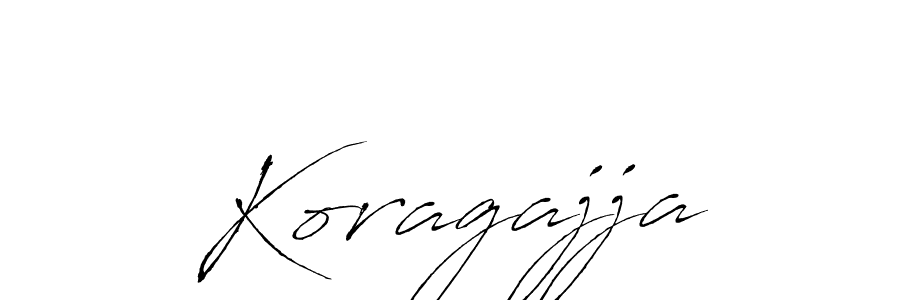 Make a beautiful signature design for name Koragajja. With this signature (Antro_Vectra) style, you can create a handwritten signature for free. Koragajja signature style 6 images and pictures png