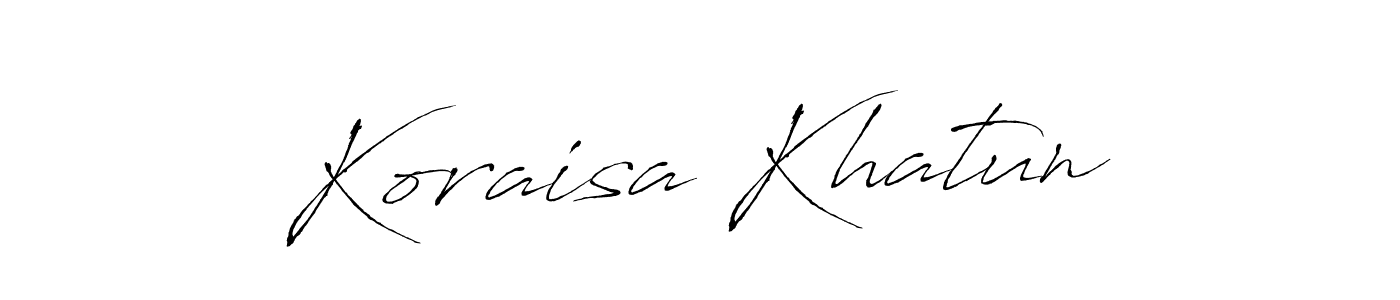 See photos of Koraisa Khatun official signature by Spectra . Check more albums & portfolios. Read reviews & check more about Antro_Vectra font. Koraisa Khatun signature style 6 images and pictures png