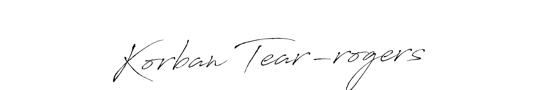 if you are searching for the best signature style for your name Korban Tear-rogers. so please give up your signature search. here we have designed multiple signature styles  using Antro_Vectra. Korban Tear-rogers signature style 6 images and pictures png