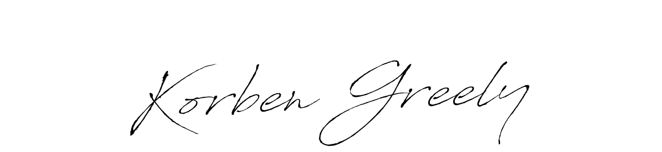 How to make Korben Greely signature? Antro_Vectra is a professional autograph style. Create handwritten signature for Korben Greely name. Korben Greely signature style 6 images and pictures png