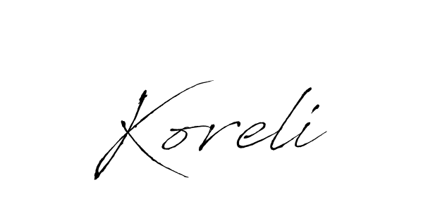 How to Draw Koreli signature style? Antro_Vectra is a latest design signature styles for name Koreli. Koreli signature style 6 images and pictures png