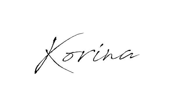 How to make Korina name signature. Use Antro_Vectra style for creating short signs online. This is the latest handwritten sign. Korina signature style 6 images and pictures png