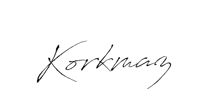 Use a signature maker to create a handwritten signature online. With this signature software, you can design (Antro_Vectra) your own signature for name Korkmaz. Korkmaz signature style 6 images and pictures png