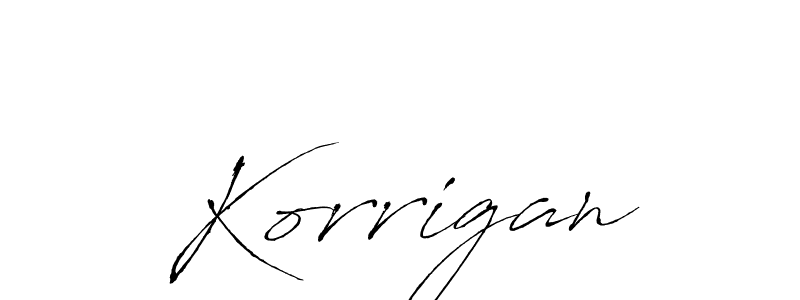 You should practise on your own different ways (Antro_Vectra) to write your name (Korrigan) in signature. don't let someone else do it for you. Korrigan signature style 6 images and pictures png