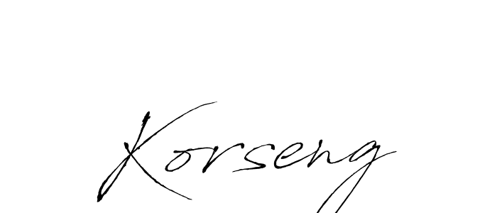 Also we have Korseng name is the best signature style. Create professional handwritten signature collection using Antro_Vectra autograph style. Korseng signature style 6 images and pictures png