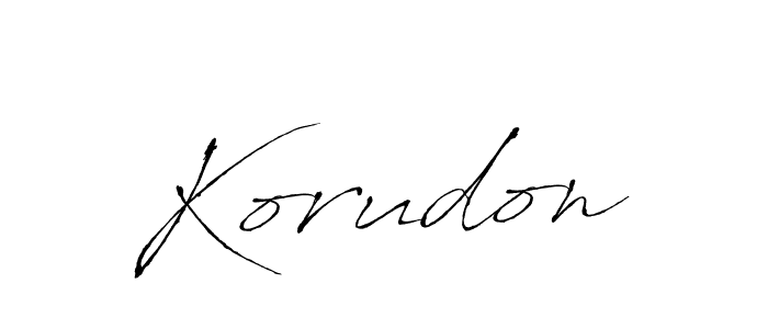 How to make Korudon name signature. Use Antro_Vectra style for creating short signs online. This is the latest handwritten sign. Korudon signature style 6 images and pictures png
