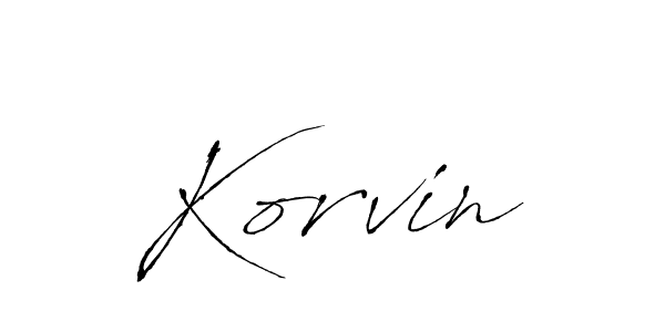 Create a beautiful signature design for name Korvin. With this signature (Antro_Vectra) fonts, you can make a handwritten signature for free. Korvin signature style 6 images and pictures png