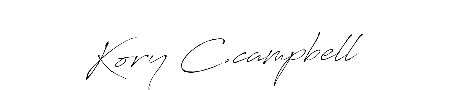 Create a beautiful signature design for name Kory C.campbell. With this signature (Antro_Vectra) fonts, you can make a handwritten signature for free. Kory C.campbell signature style 6 images and pictures png