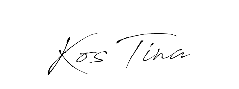 Make a beautiful signature design for name Kos Tina. With this signature (Antro_Vectra) style, you can create a handwritten signature for free. Kos Tina signature style 6 images and pictures png