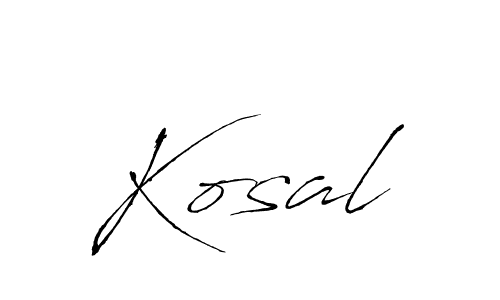 Make a beautiful signature design for name Kosal. With this signature (Antro_Vectra) style, you can create a handwritten signature for free. Kosal signature style 6 images and pictures png