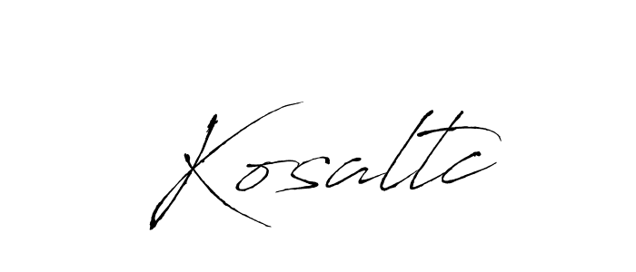 How to make Kosaltc signature? Antro_Vectra is a professional autograph style. Create handwritten signature for Kosaltc name. Kosaltc signature style 6 images and pictures png