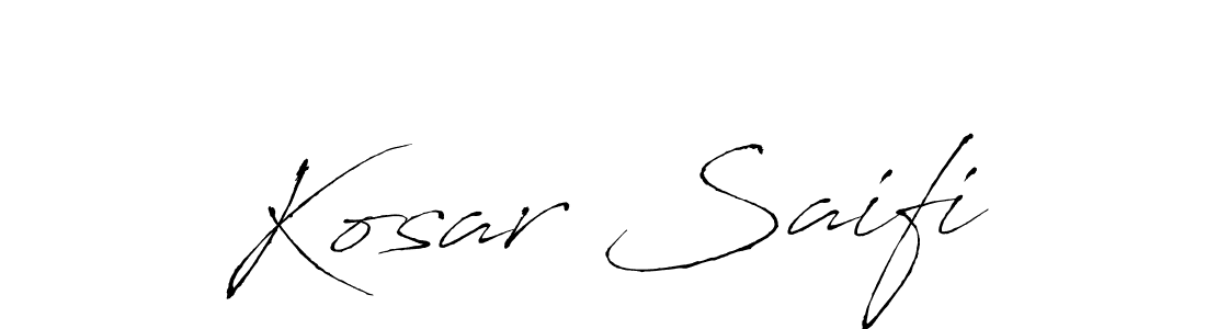 It looks lik you need a new signature style for name Kosar Saifi. Design unique handwritten (Antro_Vectra) signature with our free signature maker in just a few clicks. Kosar Saifi signature style 6 images and pictures png