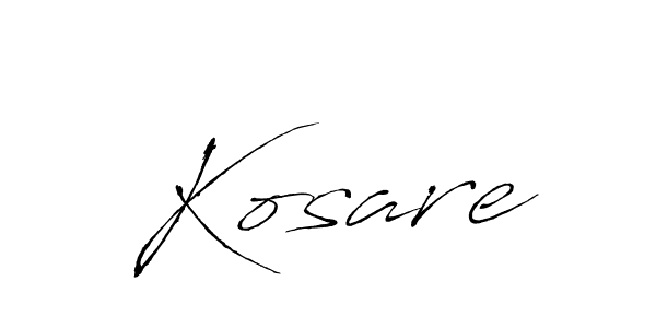 Also we have Kosare name is the best signature style. Create professional handwritten signature collection using Antro_Vectra autograph style. Kosare signature style 6 images and pictures png