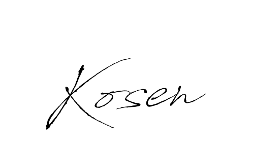 How to make Kosen signature? Antro_Vectra is a professional autograph style. Create handwritten signature for Kosen name. Kosen signature style 6 images and pictures png