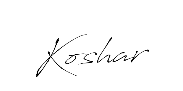 How to make Koshar name signature. Use Antro_Vectra style for creating short signs online. This is the latest handwritten sign. Koshar signature style 6 images and pictures png