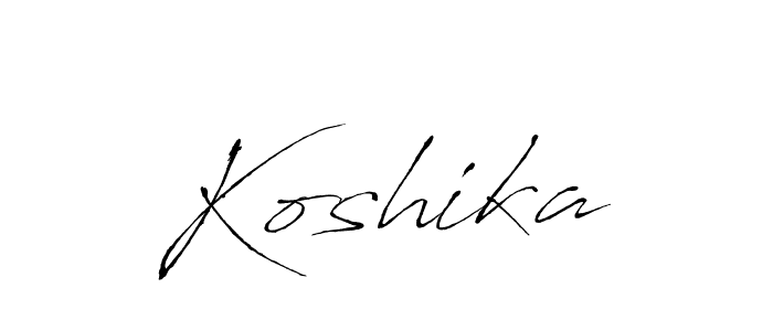 Also we have Koshika name is the best signature style. Create professional handwritten signature collection using Antro_Vectra autograph style. Koshika signature style 6 images and pictures png