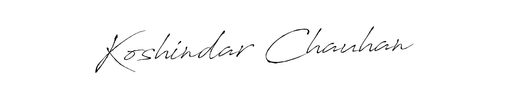 How to make Koshindar Chauhan signature? Antro_Vectra is a professional autograph style. Create handwritten signature for Koshindar Chauhan name. Koshindar Chauhan signature style 6 images and pictures png