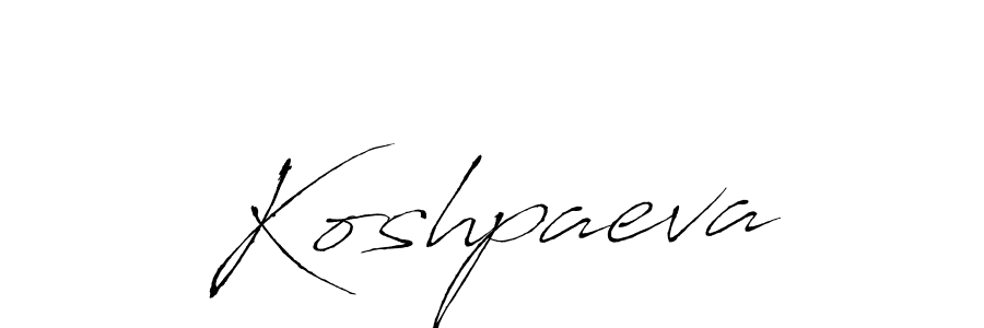 Make a short Koshpaeva signature style. Manage your documents anywhere anytime using Antro_Vectra. Create and add eSignatures, submit forms, share and send files easily. Koshpaeva signature style 6 images and pictures png