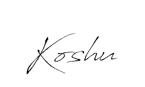 How to make Koshu signature? Antro_Vectra is a professional autograph style. Create handwritten signature for Koshu name. Koshu signature style 6 images and pictures png