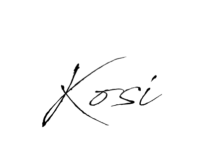 Kosi stylish signature style. Best Handwritten Sign (Antro_Vectra) for my name. Handwritten Signature Collection Ideas for my name Kosi. Kosi signature style 6 images and pictures png